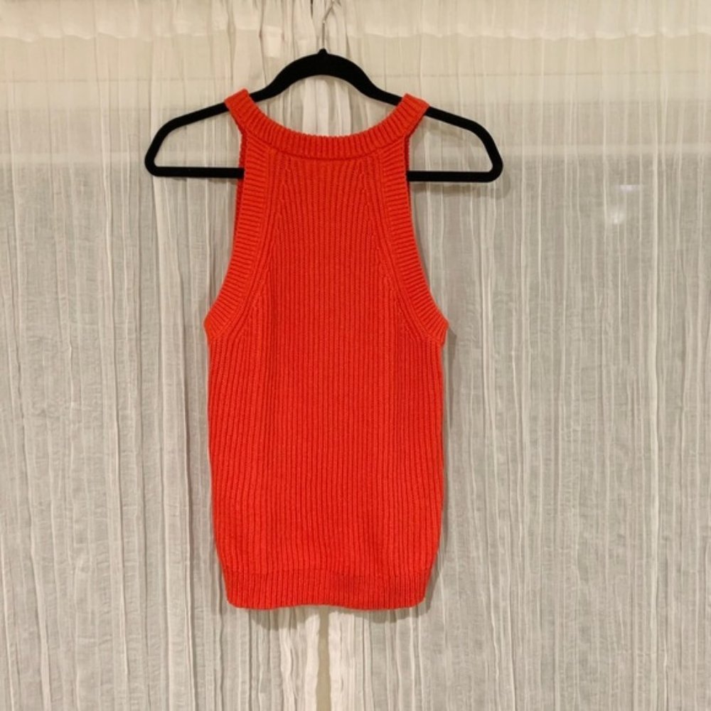 Madewell halter knit tank red XS